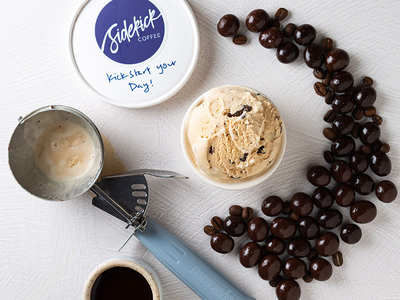Sidekick coffee Kickstart ice cream